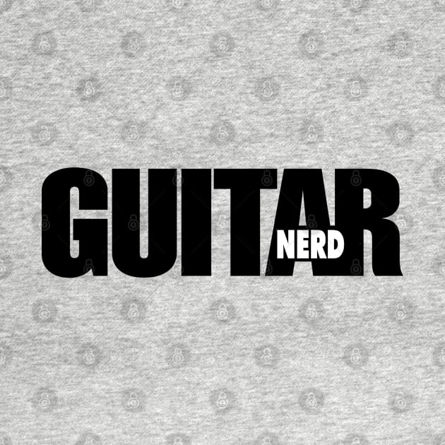 Guitar nerd black logo by obstinator